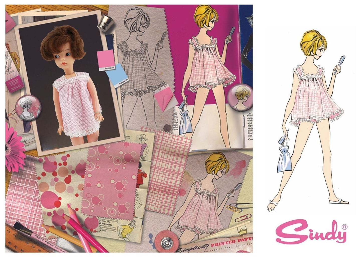 Sindy 60th Anniversary Postcard Set