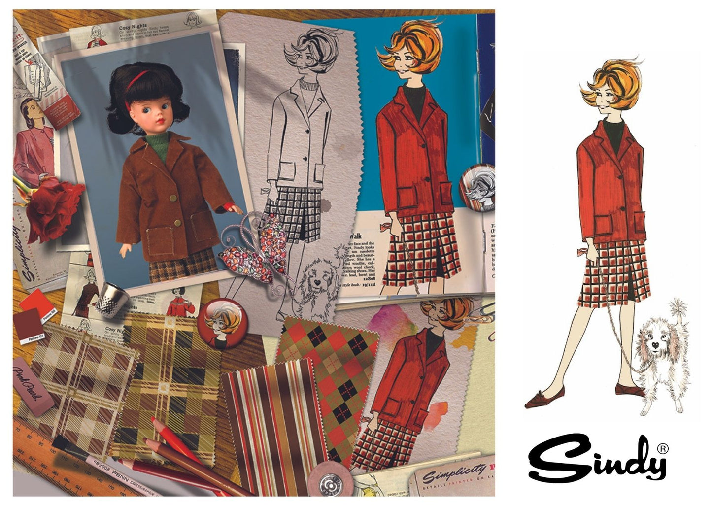 Sindy 60th Anniversary Postcard Set