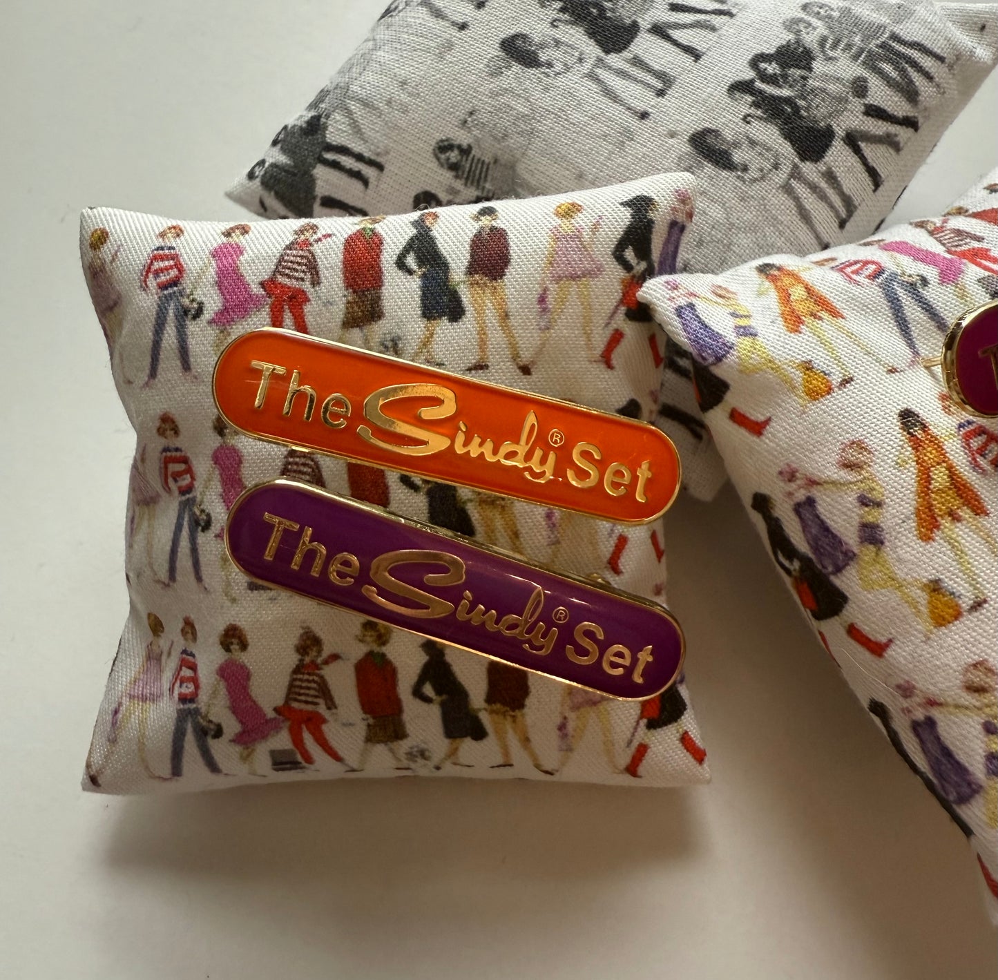 The Sindy Set Enamel Bar Pin Badge