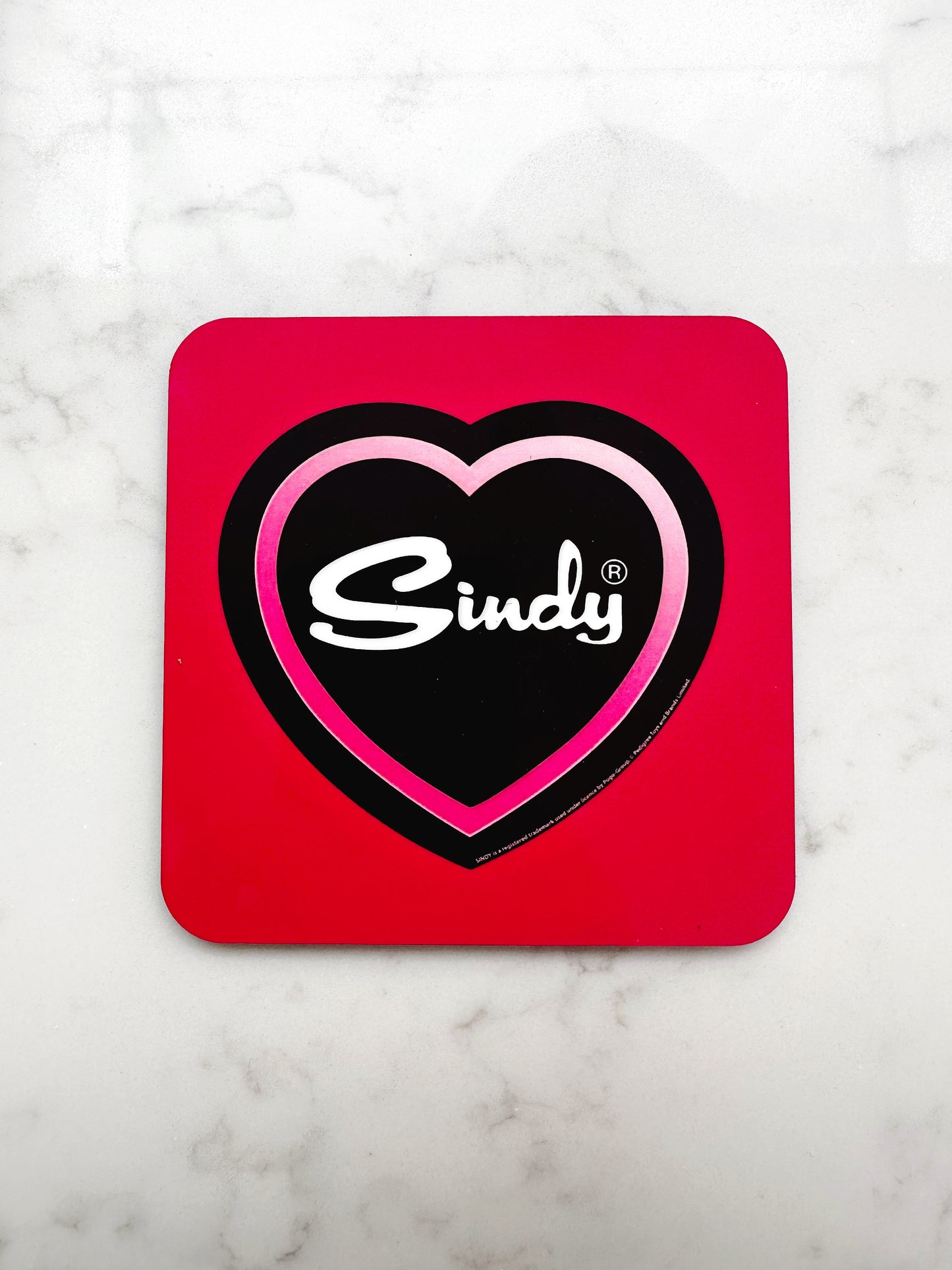 Sindy Logo Coaster