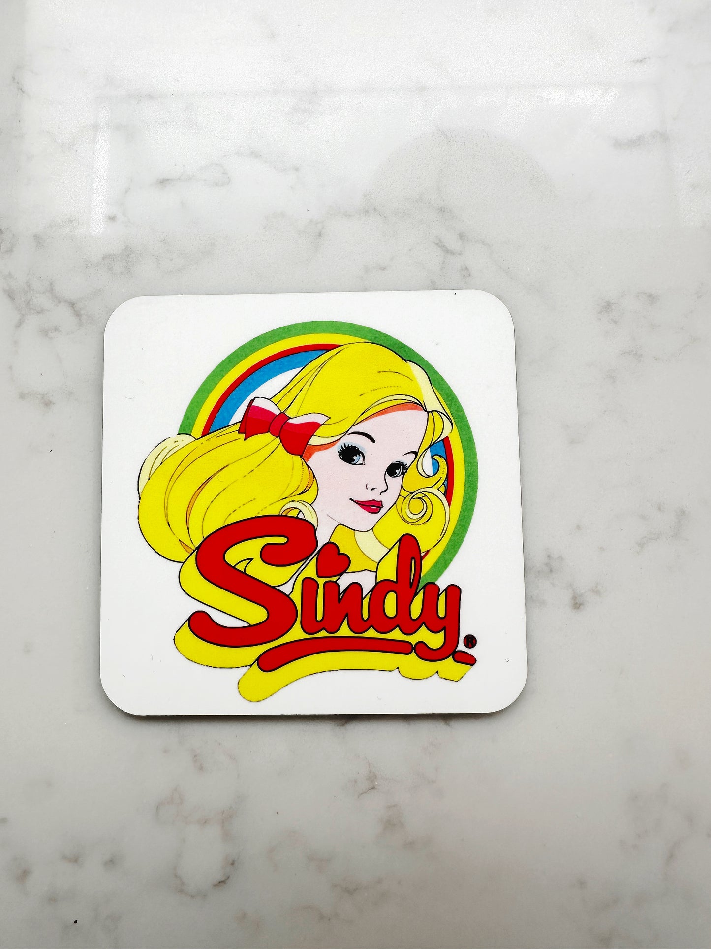 Sindy Logo Coaster