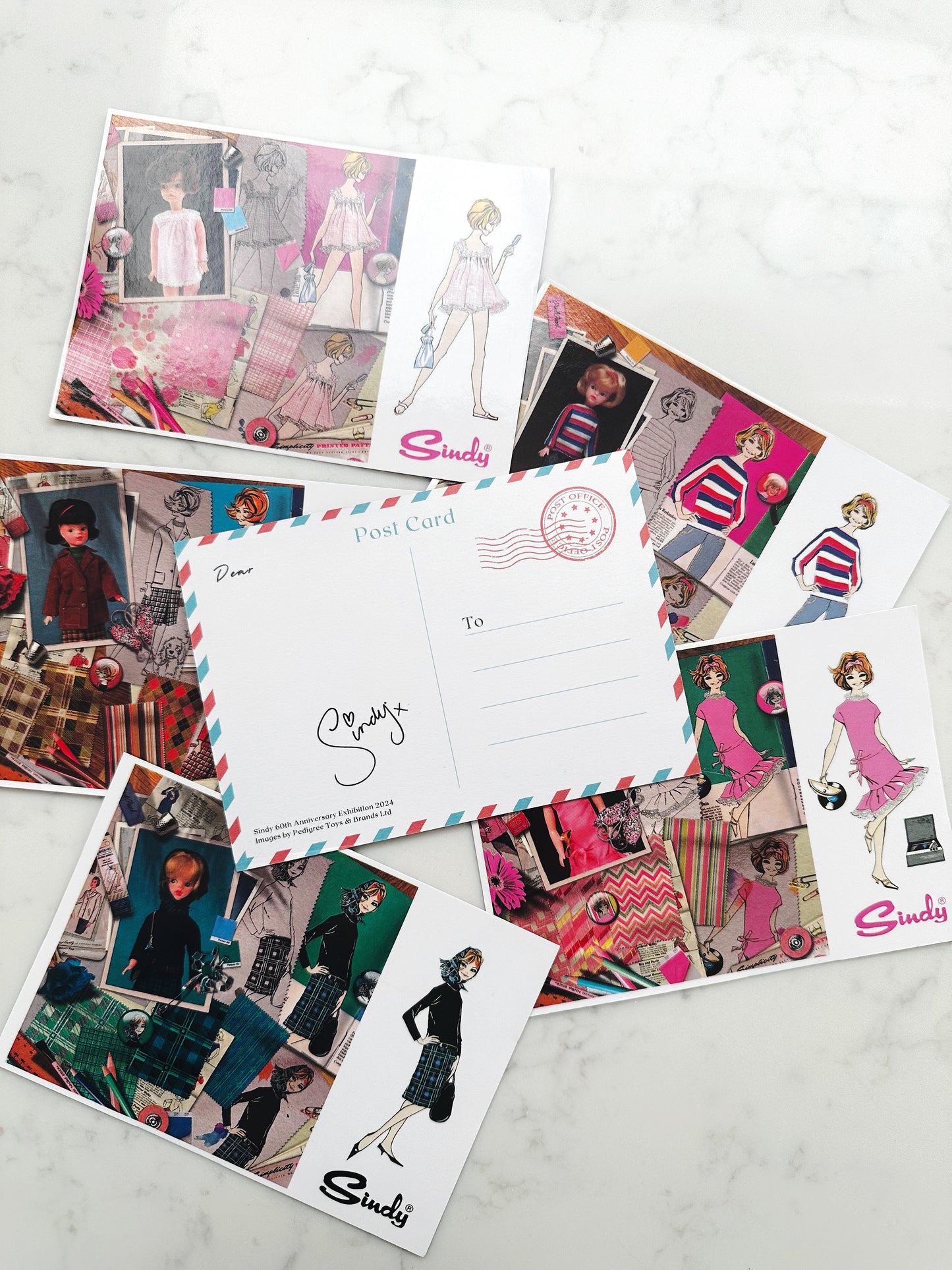 Sindy 60th Anniversary Postcard Set