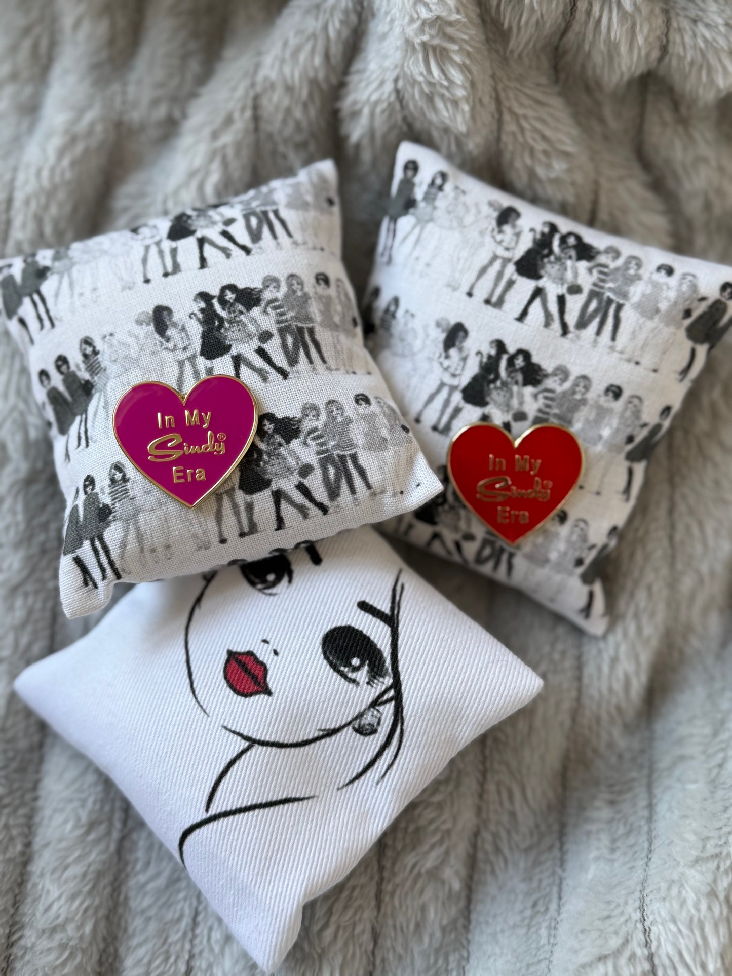 Sindy Enamel Heart Pin Badge