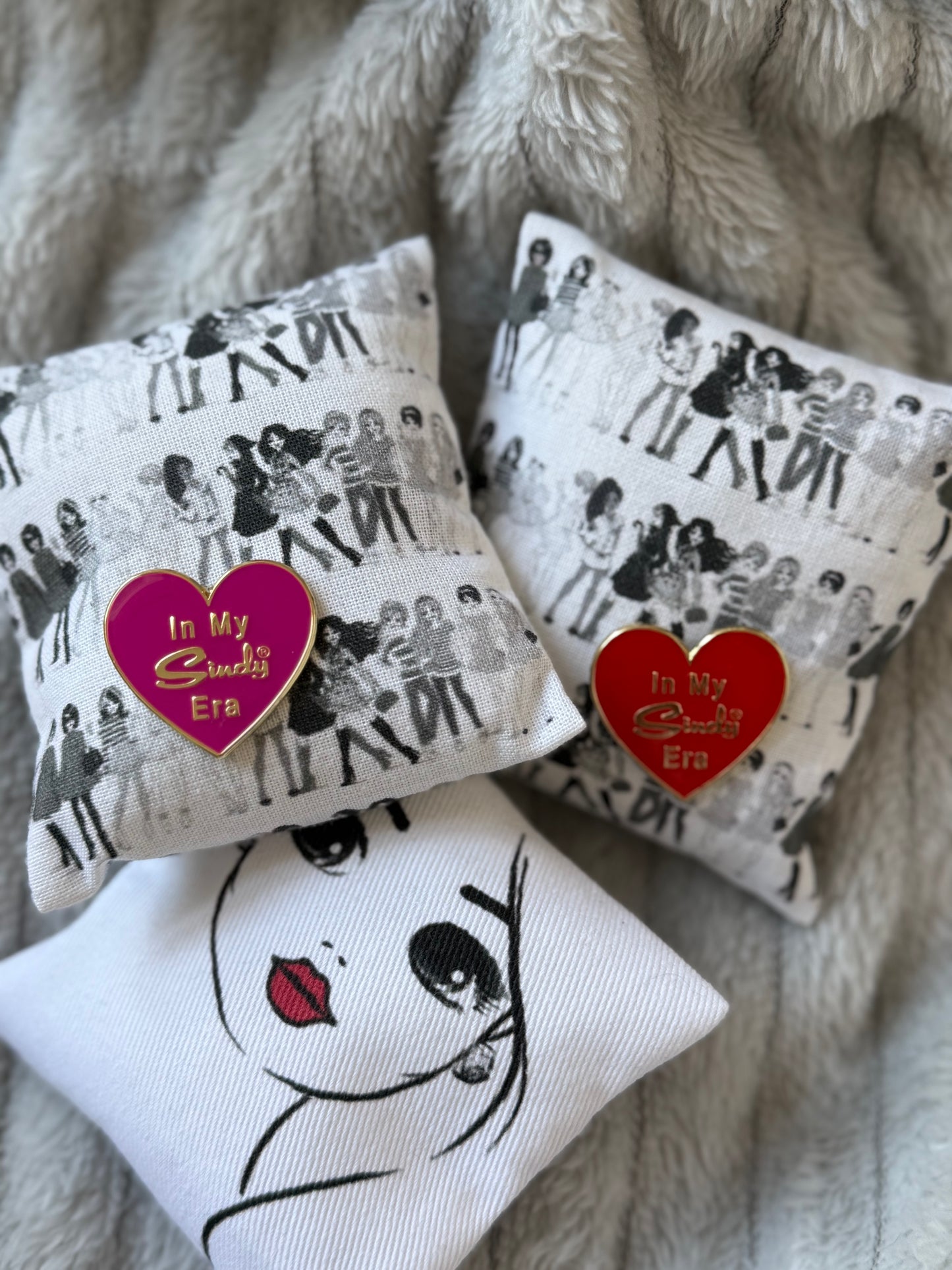 Sindy Enamel Heart Pin Badge