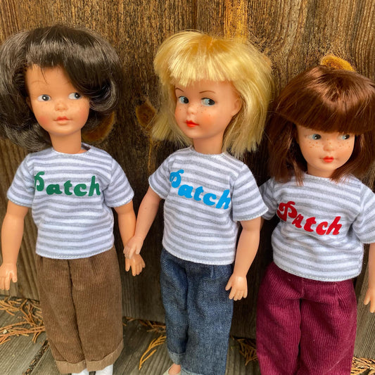 Patch, Penny & Pepper logo striped t-shirt