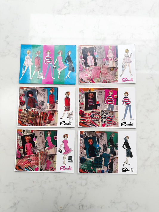 Sindy 60th Anniversary Postcard Set