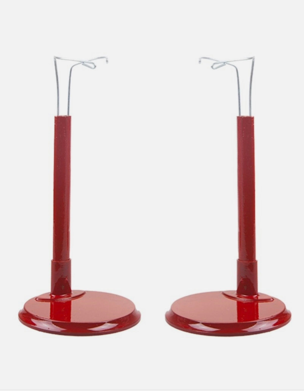 Red Sindy stands x 2 for doll collectors