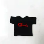 black with red logo