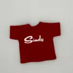 red with white logo