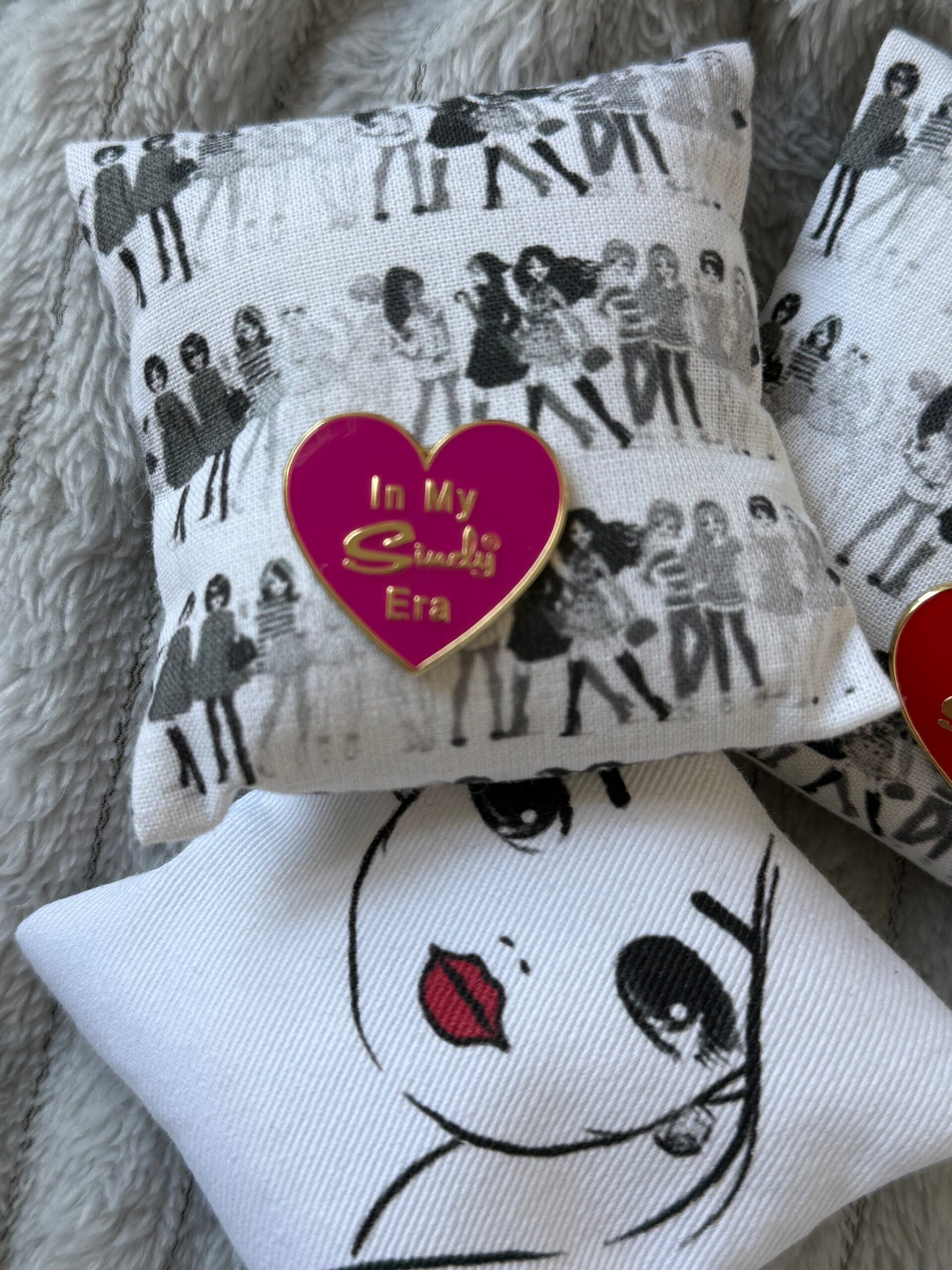 Sindy Enamel Heart Pin Badge